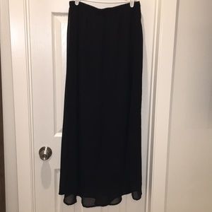 Black maxi skirt